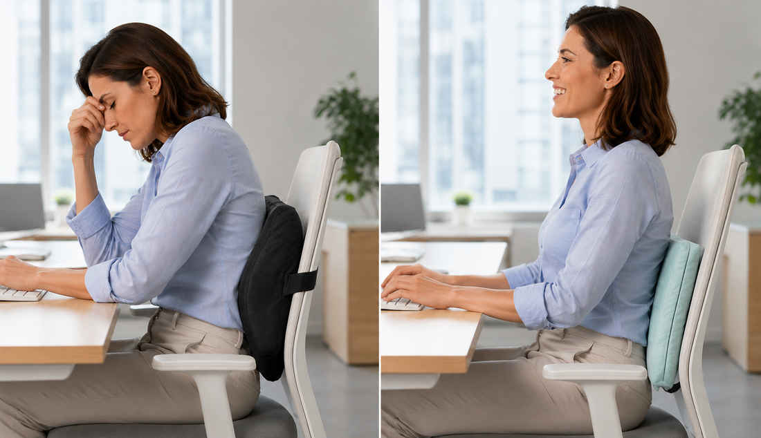Back support for office chair